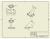 Angled Bracket Mechanical Drawing
